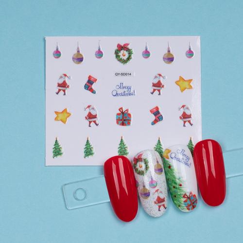 Abtibild Unghii SensoPRO Milano Christmas Wonderland Edition - QY-SD014 - Idei cadou nail art - Abtibilduri Unghii/ Stickere