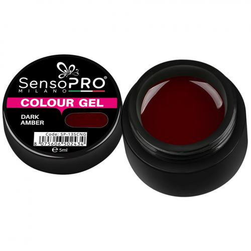 Gel UV Colorat Dark Amber 5ml - SensoPRO Milano - Cele mai bune geluri pentru unghii - Geluri UV Colorate Mate