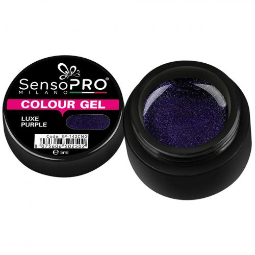 Gel UV Colorat Luxe Purple 5ml - SensoPRO Milano - Cele mai bune geluri pentru unghii -  Geluri UV Colorate cu Sclipici