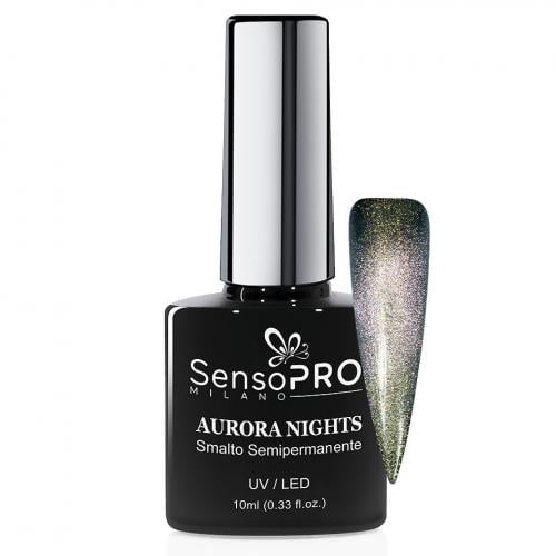 Oja Semipermanenta Aurora Nights SensoPRO Milano 10ml - Stars Lights 06 - Cadou pentru ea oja semi - Oja Aurora Nights SensoPRO 10ml