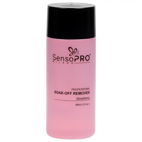 Soak-Off Remover Strawberry SensoPRO Milano - 90ml - Idei cadou accesorii manichiura - Cleanser / Dizolvant / Remover