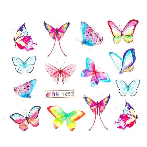 Tatuaj unghii LUXORISE - Butterfly Storm BN-1652 - Idei cadou nail art - Tatuaje Unghii
